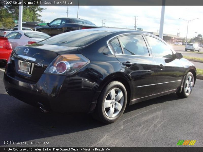 Super Black / Frost 2007 Nissan Altima 2.5 S