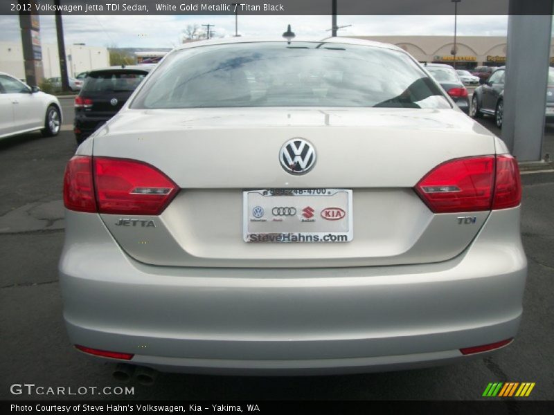 White Gold Metallic / Titan Black 2012 Volkswagen Jetta TDI Sedan