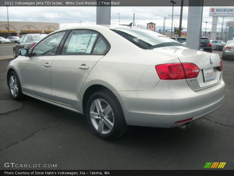 White Gold Metallic / Titan Black 2012 Volkswagen Jetta TDI Sedan