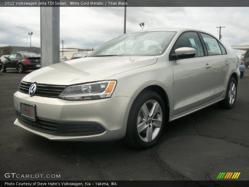 White Gold Metallic / Titan Black 2012 Volkswagen Jetta TDI Sedan