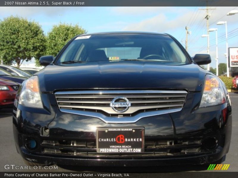 Super Black / Frost 2007 Nissan Altima 2.5 S