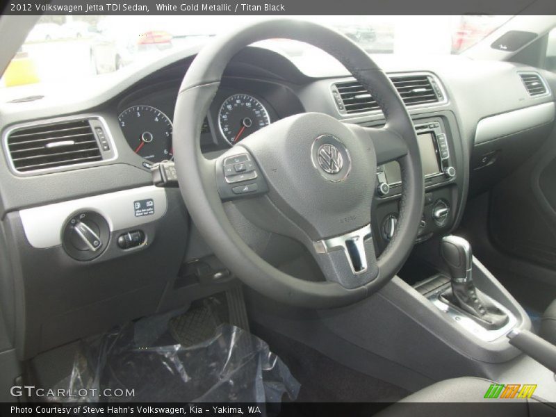 White Gold Metallic / Titan Black 2012 Volkswagen Jetta TDI Sedan