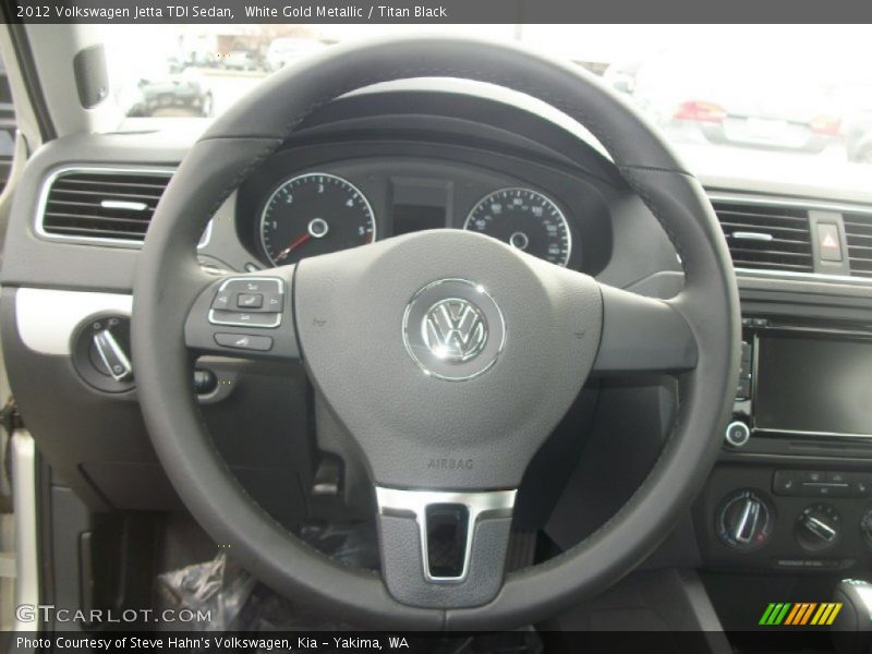 White Gold Metallic / Titan Black 2012 Volkswagen Jetta TDI Sedan