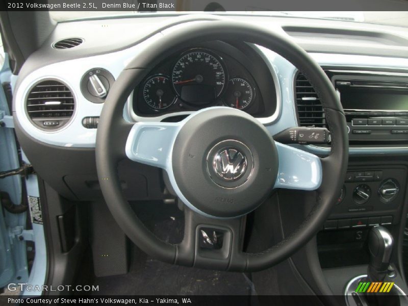 Denim Blue / Titan Black 2012 Volkswagen Beetle 2.5L