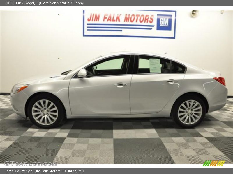 Quicksilver Metallic / Ebony 2012 Buick Regal