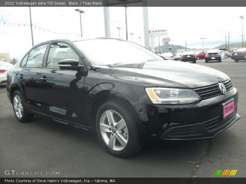 Black / Titan Black 2012 Volkswagen Jetta TDI Sedan