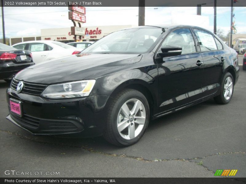 Black / Titan Black 2012 Volkswagen Jetta TDI Sedan
