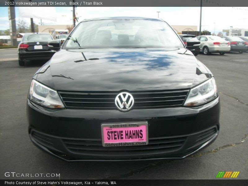 Black / Titan Black 2012 Volkswagen Jetta TDI Sedan