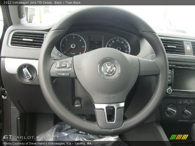 Black / Titan Black 2012 Volkswagen Jetta TDI Sedan