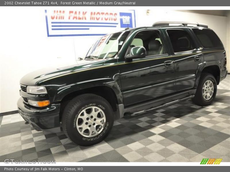 Forest Green Metallic / Medium Gray/Neutral 2002 Chevrolet Tahoe Z71 4x4
