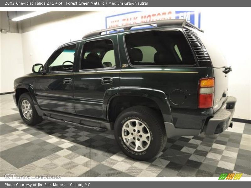 Forest Green Metallic / Medium Gray/Neutral 2002 Chevrolet Tahoe Z71 4x4