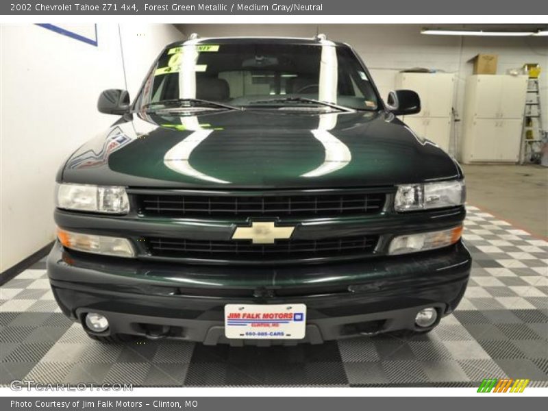 Forest Green Metallic / Medium Gray/Neutral 2002 Chevrolet Tahoe Z71 4x4