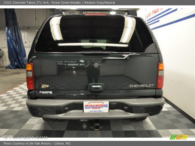 Forest Green Metallic / Medium Gray/Neutral 2002 Chevrolet Tahoe Z71 4x4