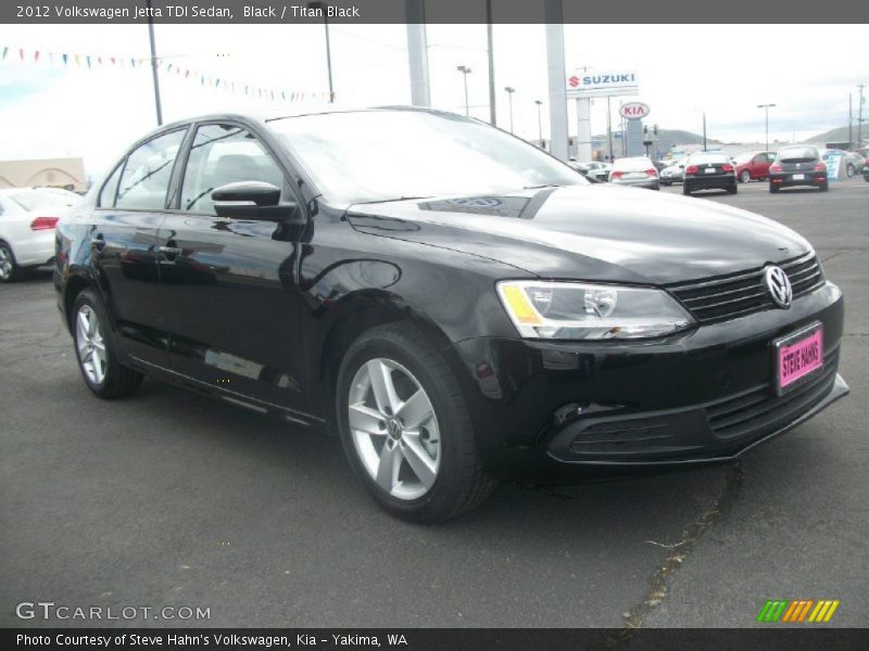 Black / Titan Black 2012 Volkswagen Jetta TDI Sedan