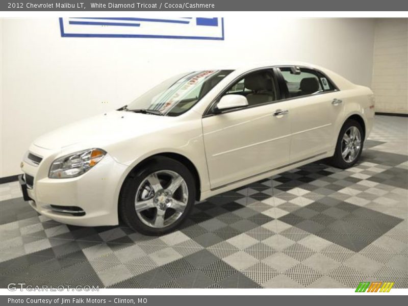 White Diamond Tricoat / Cocoa/Cashmere 2012 Chevrolet Malibu LT