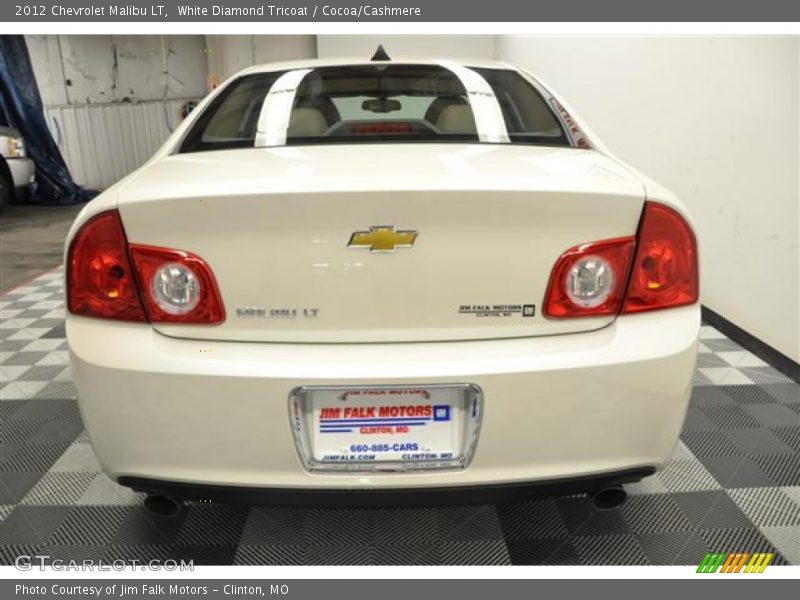 White Diamond Tricoat / Cocoa/Cashmere 2012 Chevrolet Malibu LT