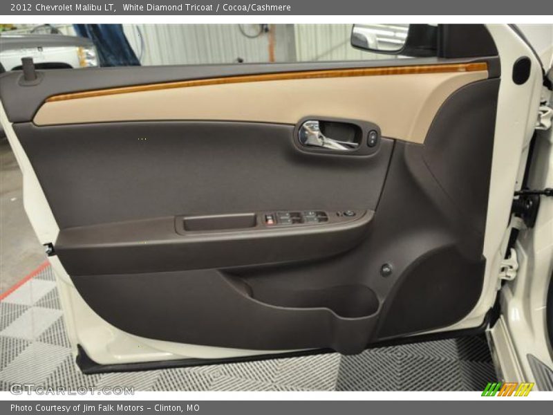White Diamond Tricoat / Cocoa/Cashmere 2012 Chevrolet Malibu LT