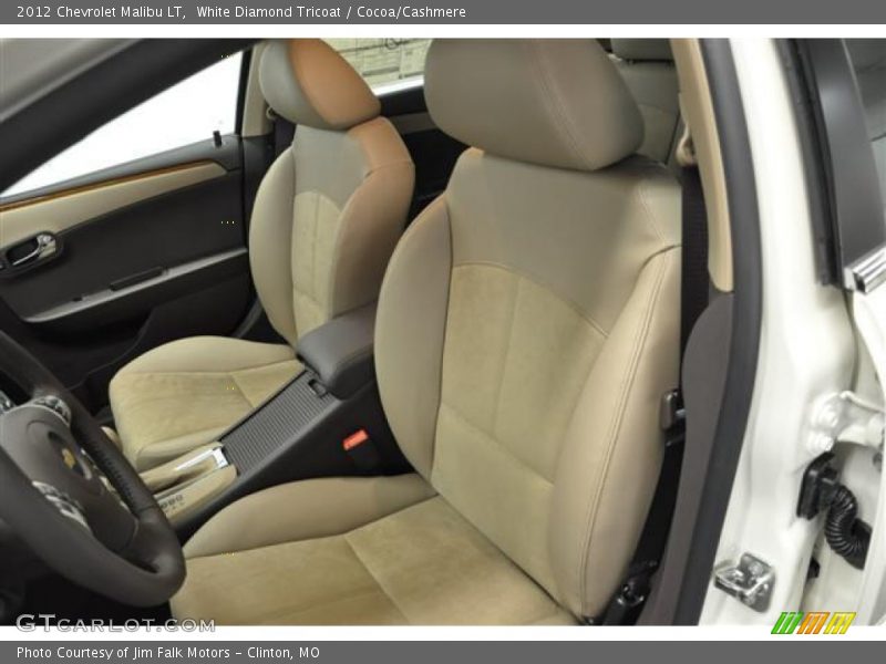 White Diamond Tricoat / Cocoa/Cashmere 2012 Chevrolet Malibu LT