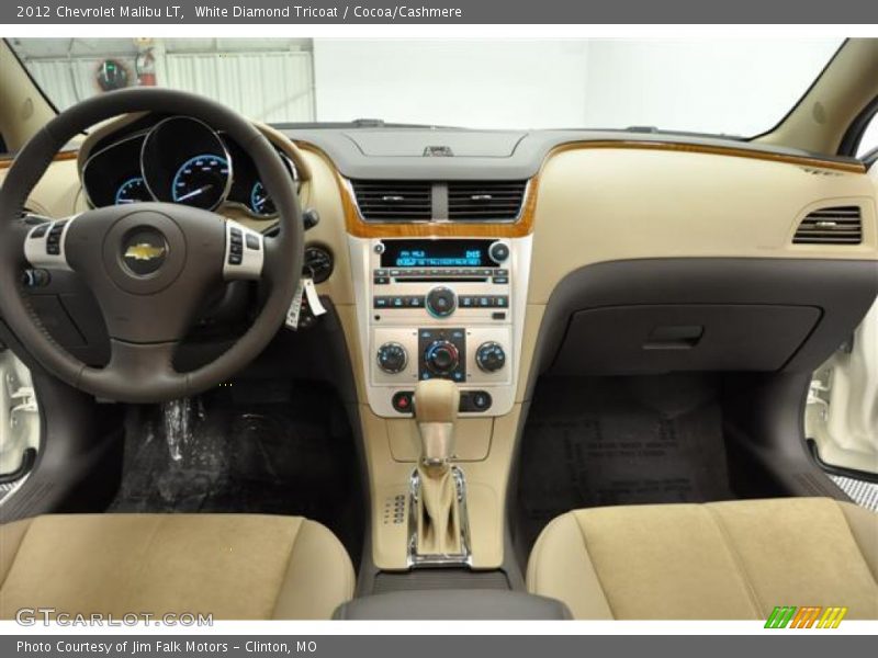 White Diamond Tricoat / Cocoa/Cashmere 2012 Chevrolet Malibu LT