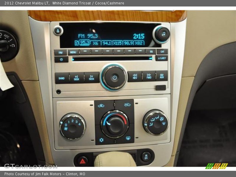 White Diamond Tricoat / Cocoa/Cashmere 2012 Chevrolet Malibu LT