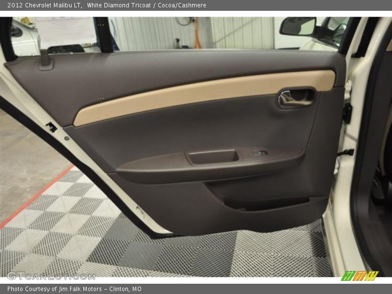 White Diamond Tricoat / Cocoa/Cashmere 2012 Chevrolet Malibu LT