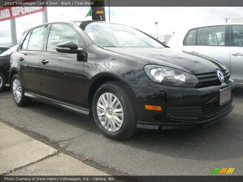 Black / Titan Black 2012 Volkswagen Golf 4 Door