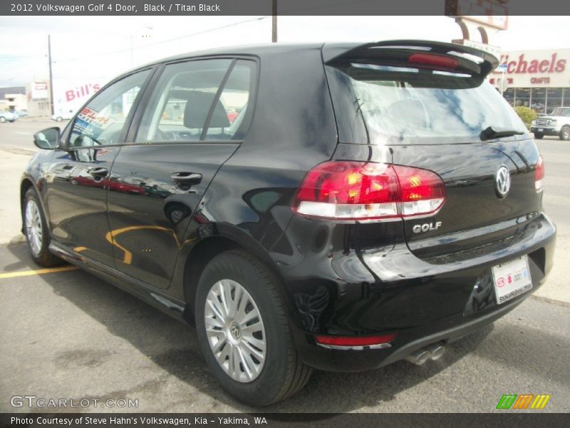 Black / Titan Black 2012 Volkswagen Golf 4 Door