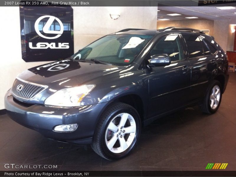 Flint Gray Mica / Black 2007 Lexus RX 350 AWD