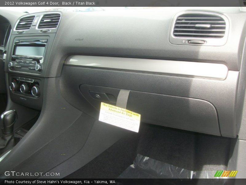 Black / Titan Black 2012 Volkswagen Golf 4 Door