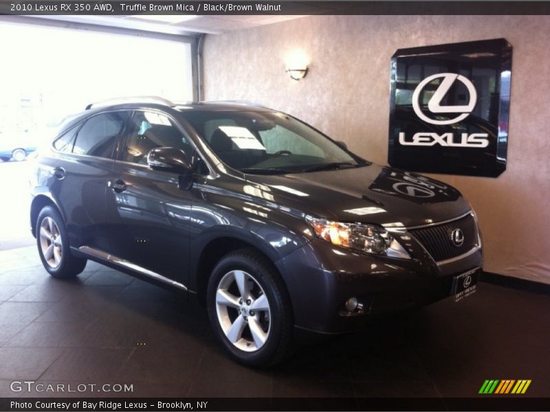 Truffle Brown Mica / Black/Brown Walnut 2010 Lexus RX 350 AWD