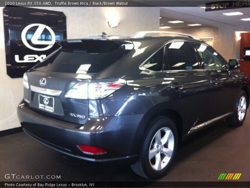 Truffle Brown Mica / Black/Brown Walnut 2010 Lexus RX 350 AWD