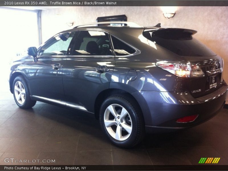Truffle Brown Mica / Black/Brown Walnut 2010 Lexus RX 350 AWD