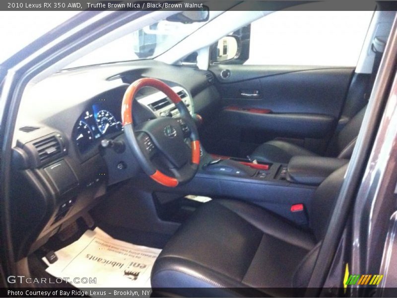Truffle Brown Mica / Black/Brown Walnut 2010 Lexus RX 350 AWD