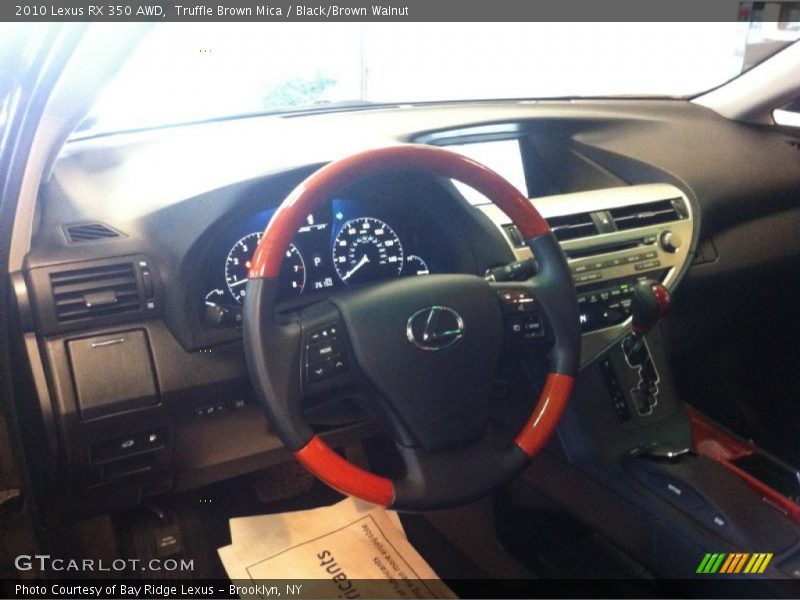 Truffle Brown Mica / Black/Brown Walnut 2010 Lexus RX 350 AWD