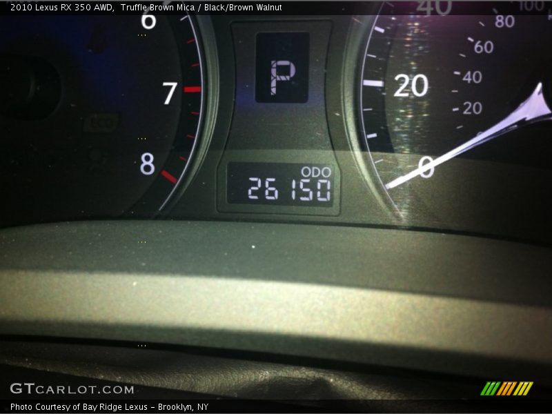 Truffle Brown Mica / Black/Brown Walnut 2010 Lexus RX 350 AWD