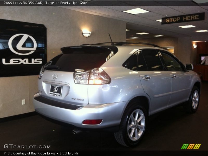 Tungsten Pearl / Light Gray 2009 Lexus RX 350 AWD