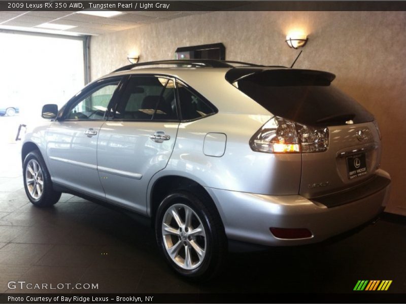 Tungsten Pearl / Light Gray 2009 Lexus RX 350 AWD