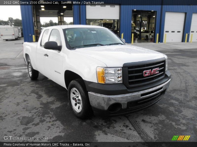Summit White / Dark Titanium 2012 GMC Sierra 1500 Extended Cab