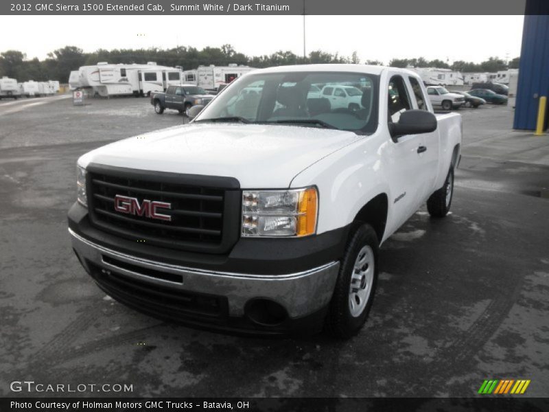 Summit White / Dark Titanium 2012 GMC Sierra 1500 Extended Cab