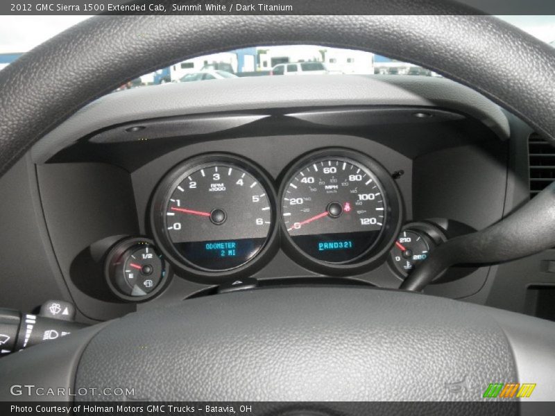 Summit White / Dark Titanium 2012 GMC Sierra 1500 Extended Cab