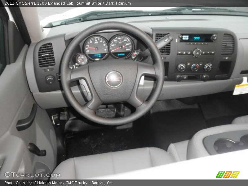 Summit White / Dark Titanium 2012 GMC Sierra 1500 Extended Cab