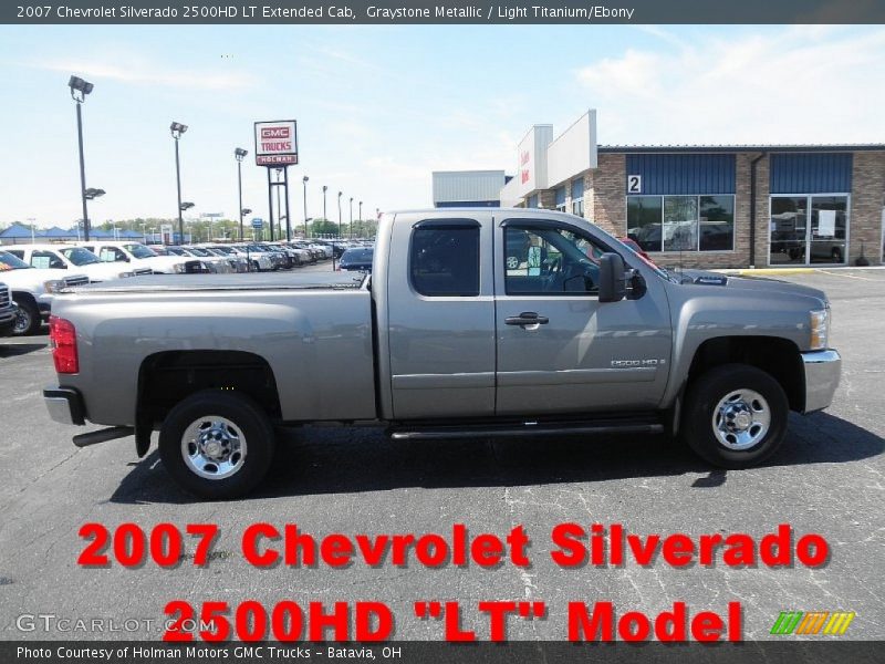 Graystone Metallic / Light Titanium/Ebony 2007 Chevrolet Silverado 2500HD LT Extended Cab