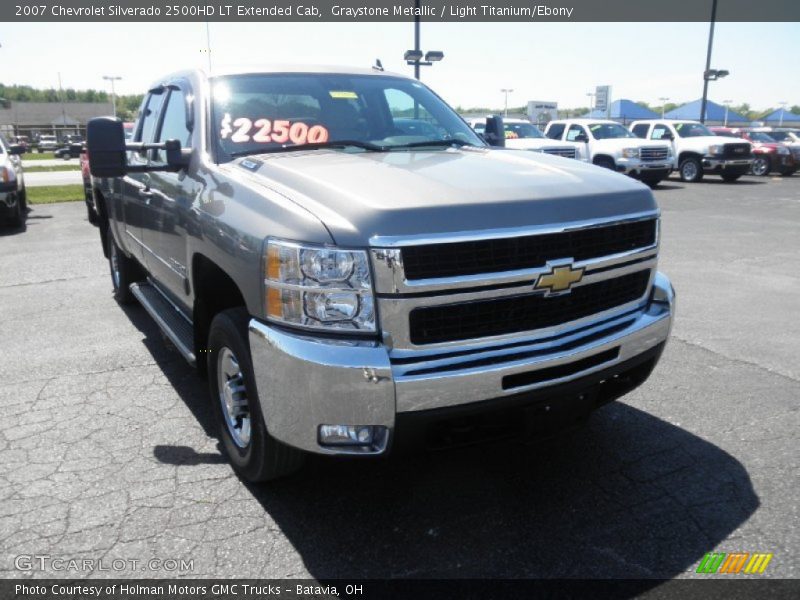 Graystone Metallic / Light Titanium/Ebony 2007 Chevrolet Silverado 2500HD LT Extended Cab