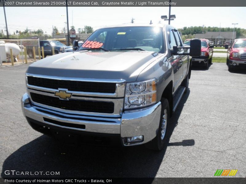 Graystone Metallic / Light Titanium/Ebony 2007 Chevrolet Silverado 2500HD LT Extended Cab