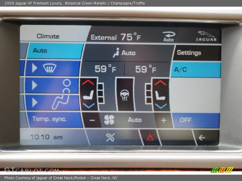 Botanical Green Metallic / Champagne/Truffle 2009 Jaguar XF Premium Luxury