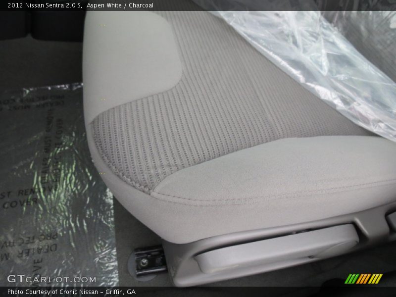 Aspen White / Charcoal 2012 Nissan Sentra 2.0 S