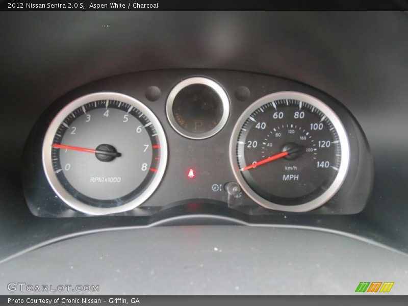 Aspen White / Charcoal 2012 Nissan Sentra 2.0 S