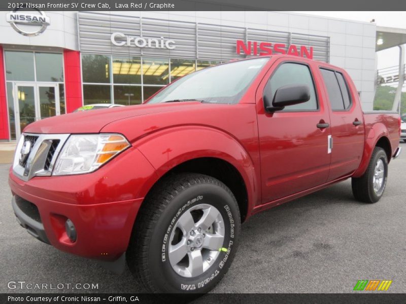 Lava Red / Graphite 2012 Nissan Frontier SV Crew Cab