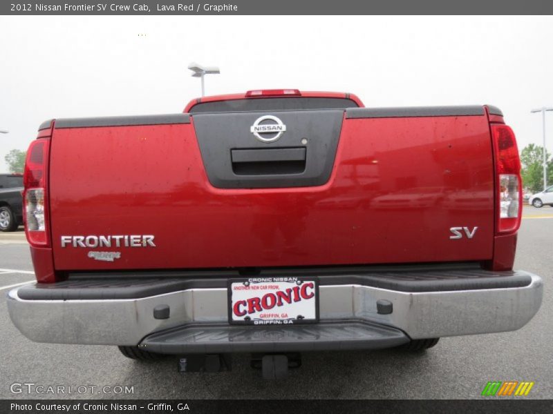 Lava Red / Graphite 2012 Nissan Frontier SV Crew Cab