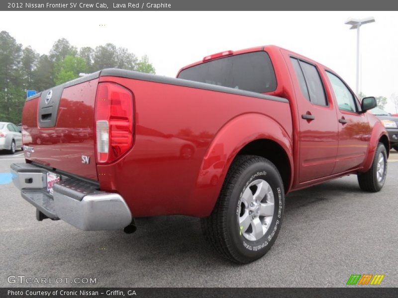 Lava Red / Graphite 2012 Nissan Frontier SV Crew Cab